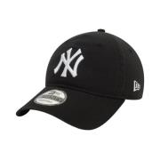 Vintage Gewassen Baseballpet met Teamlogo New Era , Black , Heren