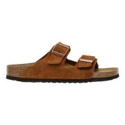 Arizona Slippers Birkenstock , Brown , Heren