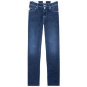 Blauwe Michelangelo Zip Jeans Tramarossa , Blue , Heren