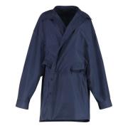 Katoenen overhemdjurk met elastische tailleband Balenciaga , Blue , Da...