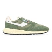 Lage sneakers met leren inzetstuk Autry , Green , Heren