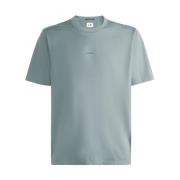 Zwart Logo Katoenen T-Shirt Regular Fit C.p. Company , Green , Heren