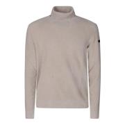 Velvet Turtleneck Gebreide Trui RRD , Gray , Heren