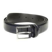 Glad Marine Leren Riem Anderson's , Blue , Heren