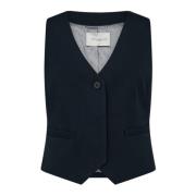 Moderne Tailor Vest Salute Navy Copenhagen Muse , Blue , Dames