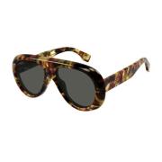 Multicolor Acetaat Zonnebril Reace Stijl Gucci , Multicolor , Unisex