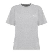 Grijze Katoenen Half-Mouw Logo T-Shirt Autry , Gray , Dames