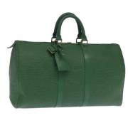 Pre-owned Leather louis-vuitton-bags Louis Vuitton Vintage , Green , D...