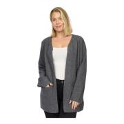 Open-front Cardigan Larke.Ea24 Koks 2-Biz , Gray , Dames