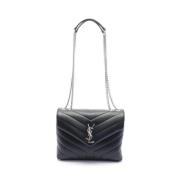 Pre-owned Leather shoulder-bags Yves Saint Laurent Vintage , Black , D...