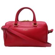 Pre-owned Leather handbags Saint Laurent Vintage , Red , Dames