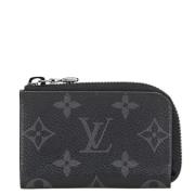 Pre-owned Canvas wallets Louis Vuitton Vintage , Black , Dames