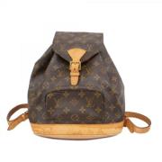 Pre-owned Fabric backpacks Louis Vuitton Vintage , Brown , Dames