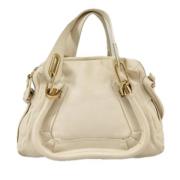 Pre-owned Leather handbags Chloé Pre-owned , Beige , Dames