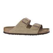 Suède Kurk Sandalen Verstelbaar Gesp Beige Birkenstock , Beige , Heren