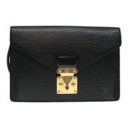 Pre-owned Leather louis-vuitton-bags Louis Vuitton Vintage , Black , D...