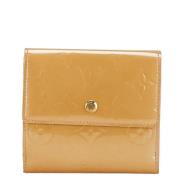 Pre-owned Leather wallets Louis Vuitton Vintage , Beige , Dames