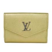 Pre-owned Leather wallets Louis Vuitton Vintage , Yellow , Unisex