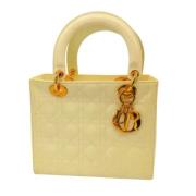 Pre-owned Leather handbags Dior Vintage , Beige , Dames