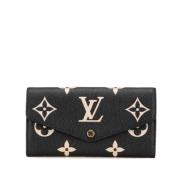 Pre-owned Leather wallets Louis Vuitton Vintage , Black , Dames