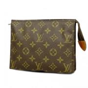 Pre-owned Canvas clutches Louis Vuitton Vintage , Brown , Dames