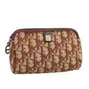 Pre-owned Canvas clutches Dior Vintage , Brown , Dames