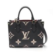 Pre-owned Leather handbags Louis Vuitton Vintage , Black , Dames