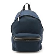 Pre-owned Canvas backpacks Yves Saint Laurent Vintage , Blue , Dames