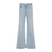 Lichtblauwe Denim Jeans Paco Rabanne , Blue , Dames