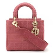 Pre-owned Canvas handbags Dior Vintage , Pink , Dames