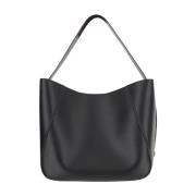 Zwarte lamsvacht leren tote tas Armarium , Black , Dames