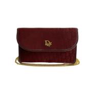 Pre-owned Canvas dior-bags Dior Vintage , Red , Dames