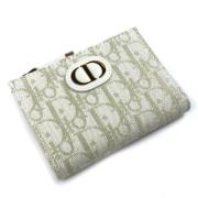 Pre-owned Leather wallets Dior Vintage , White , Dames