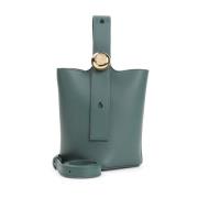 Mini Bucket Bag in Vetiver Loewe , Green , Dames