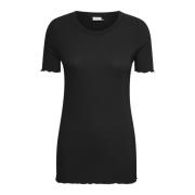 T-Shirts Kaffe , Black , Dames