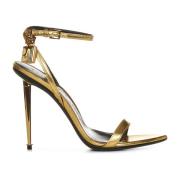 Gouden Verstelbare Hoge Hak Sandalen Tom Ford , Yellow , Dames