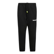 Katoenen sweatpants met elastische taille Barrow , Black , Heren