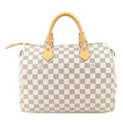 Pre-owned Canvas louis-vuitton-bags Louis Vuitton Vintage , White , Da...