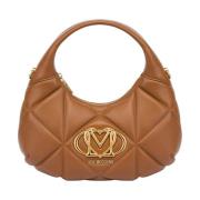 Gewatteerde Bruine Schoudertas Love Moschino , Brown , Dames