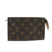 Pre-owned Canvas pouches Louis Vuitton Vintage , Brown , Dames