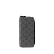 Pre-owned Leather wallets Louis Vuitton Vintage , Gray , Dames