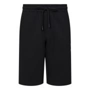 Zwarte Kroon Bijenborduurwerk Shorts Dolce & Gabbana , Black , Heren