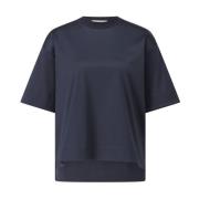 Moderne Oversized T-shirt in katoenen jersey Max Mara , Blue , Dames