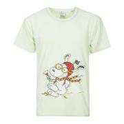 Lichtgroen Katoenen T-shirt met Voorkantprint Wild Donkey , Green , He...