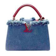 Pre-owned Fabric louis-vuitton-bags Louis Vuitton Vintage , Blue , Dam...