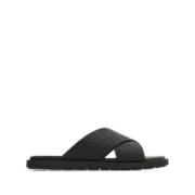 Monogram Slides voor stijlvolle voeten Salvatore Ferragamo , Black , H...