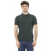 Groen Katoenen Heren Polo Shirt Baldinini , Green , Heren