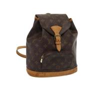 Pre-owned Canvas backpacks Louis Vuitton Vintage , Brown , Dames