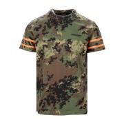 Camouflage Militaire Stijl Heren T-shirt Dsquared2 , Multicolor , Here...