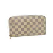 Pre-owned Coated canvas wallets Louis Vuitton Vintage , Beige , Dames